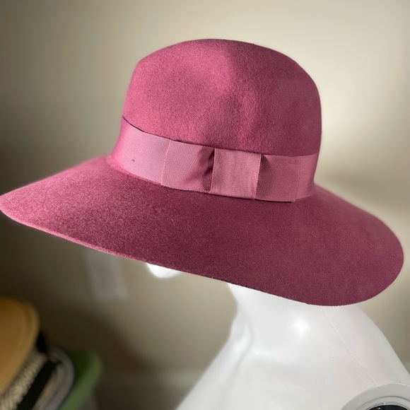 Conner Handmade Hats Mauve Pink Alison Australian Wool Womans Floppy Hat Boho - Picture 7 of 14